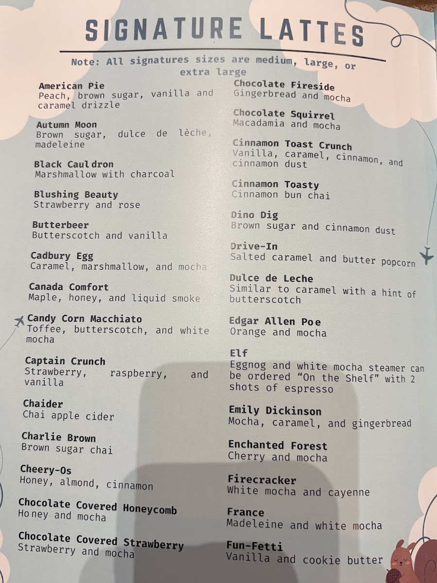 Menu Flying Squirrel Coffee Company-5