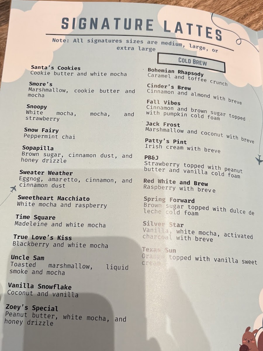 Menu Flying Squirrel Coffee Company-6